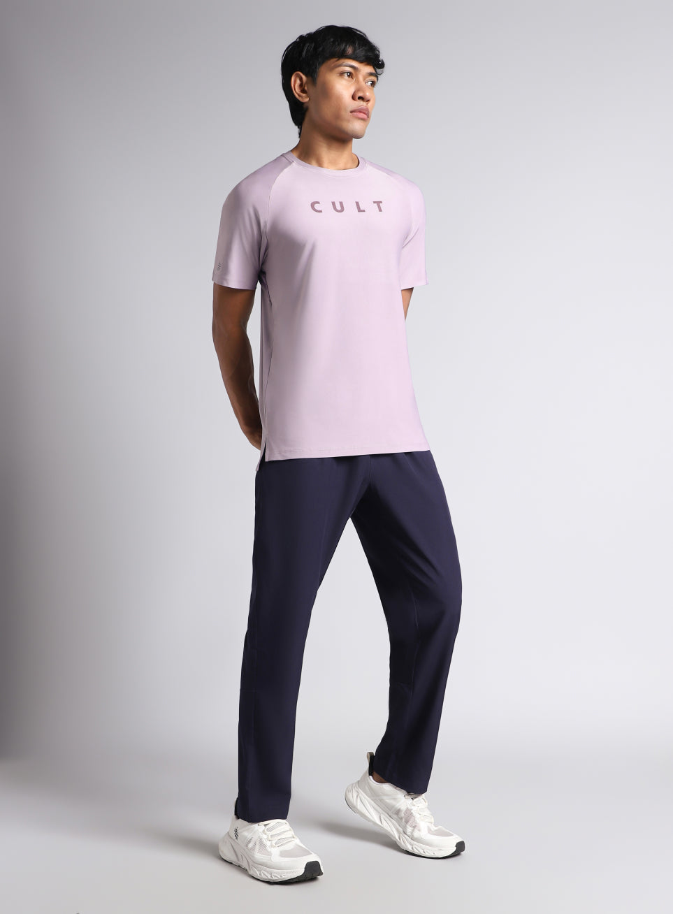 Men's Purple Pace up Running T-shirt