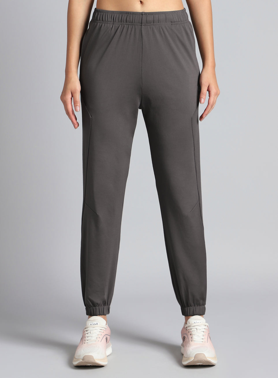 Women's Dark Grey Pace Up Joggers