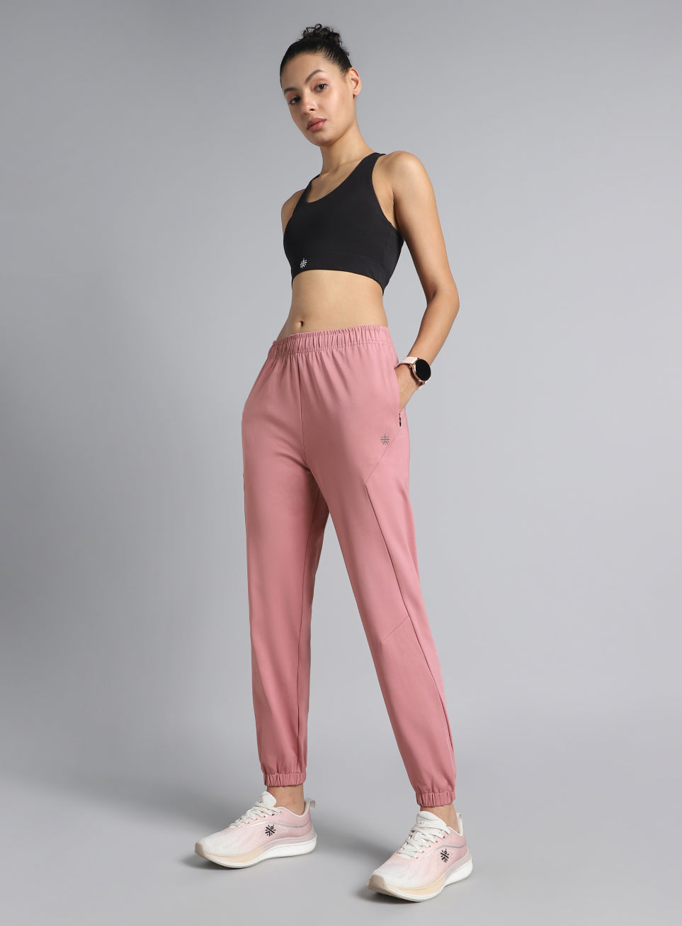 Women's Pink Pace Up Joggers