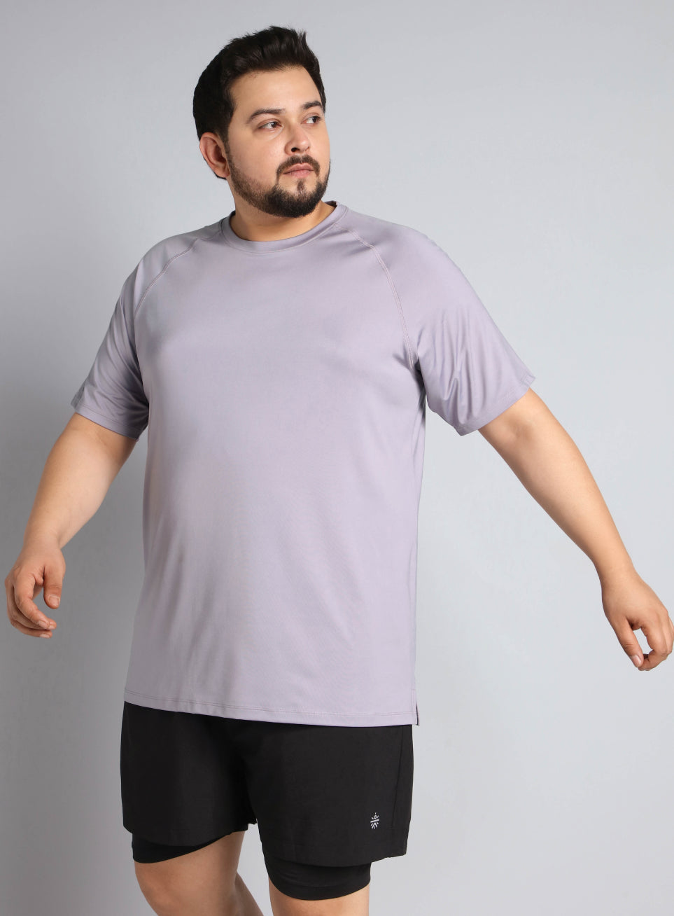 Men's Purple Ultimate Running Plus Size regular fit T-shirt