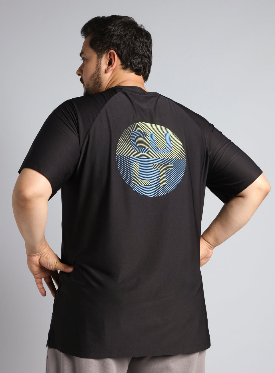 Men's Black Ultimate Training Plus Size regular fit T-shirt
