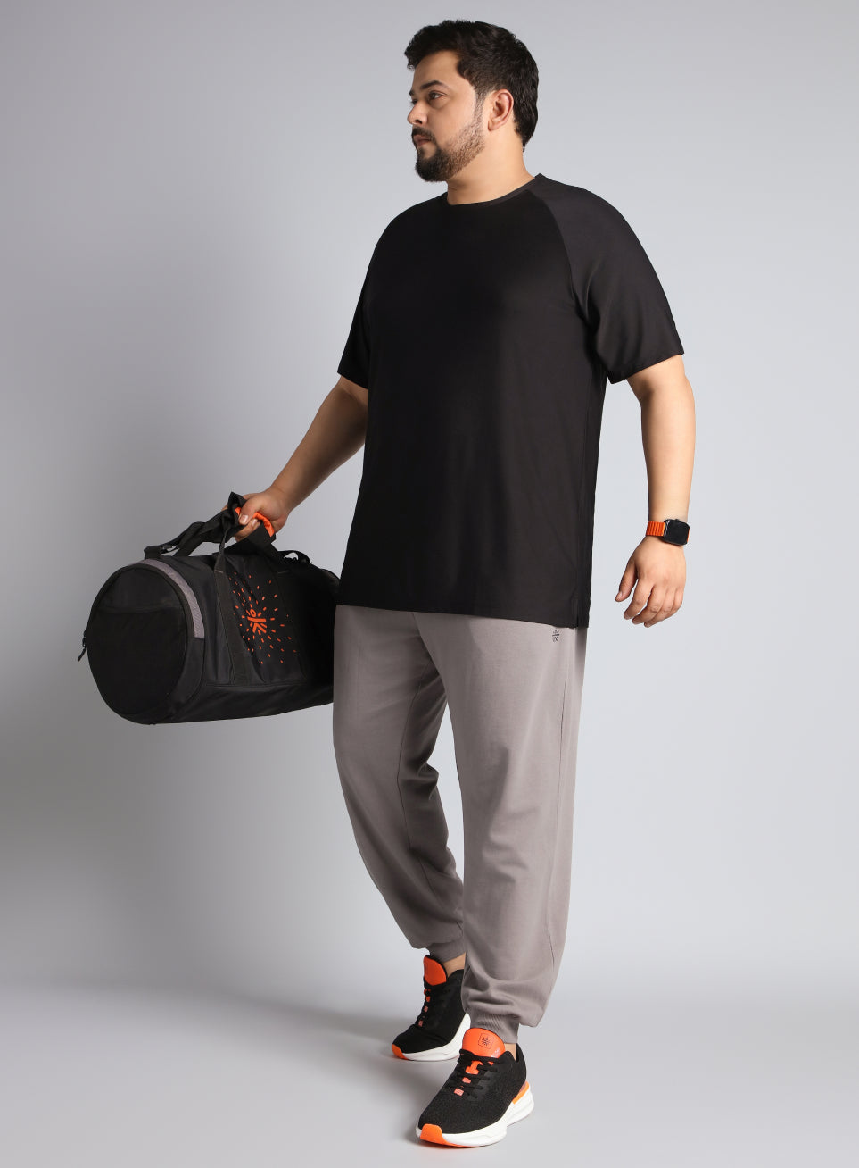 Men's Black Ultimate Training Plus Size regular fit T-shirt