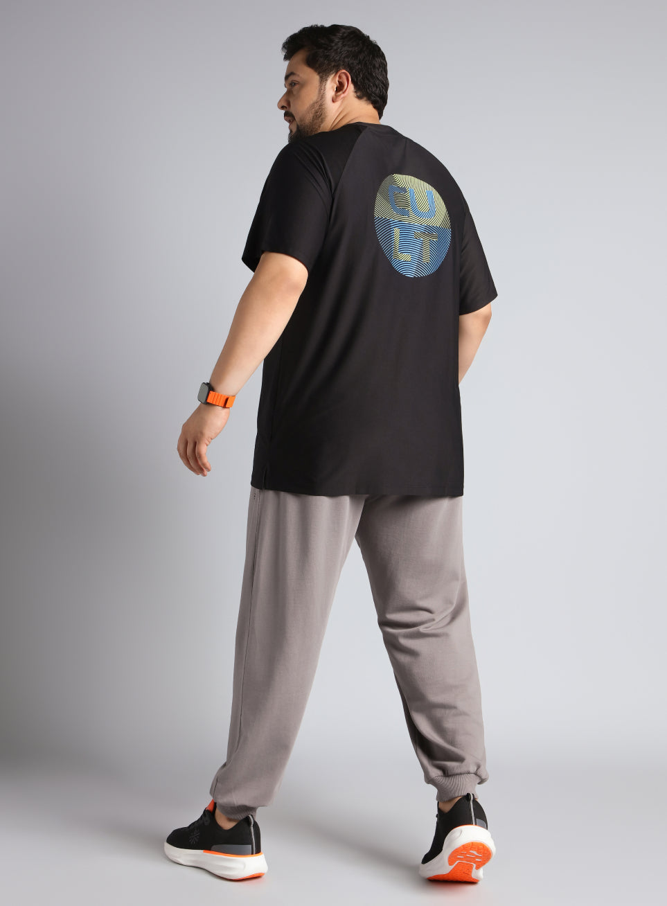 Men's Black Ultimate Training Plus Size regular fit T-shirt