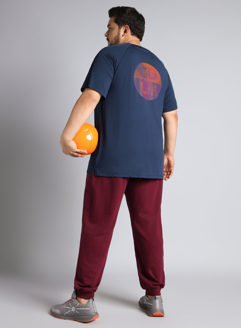 Men's Navy Ultimate Training Plus Size regular fit T-shirt