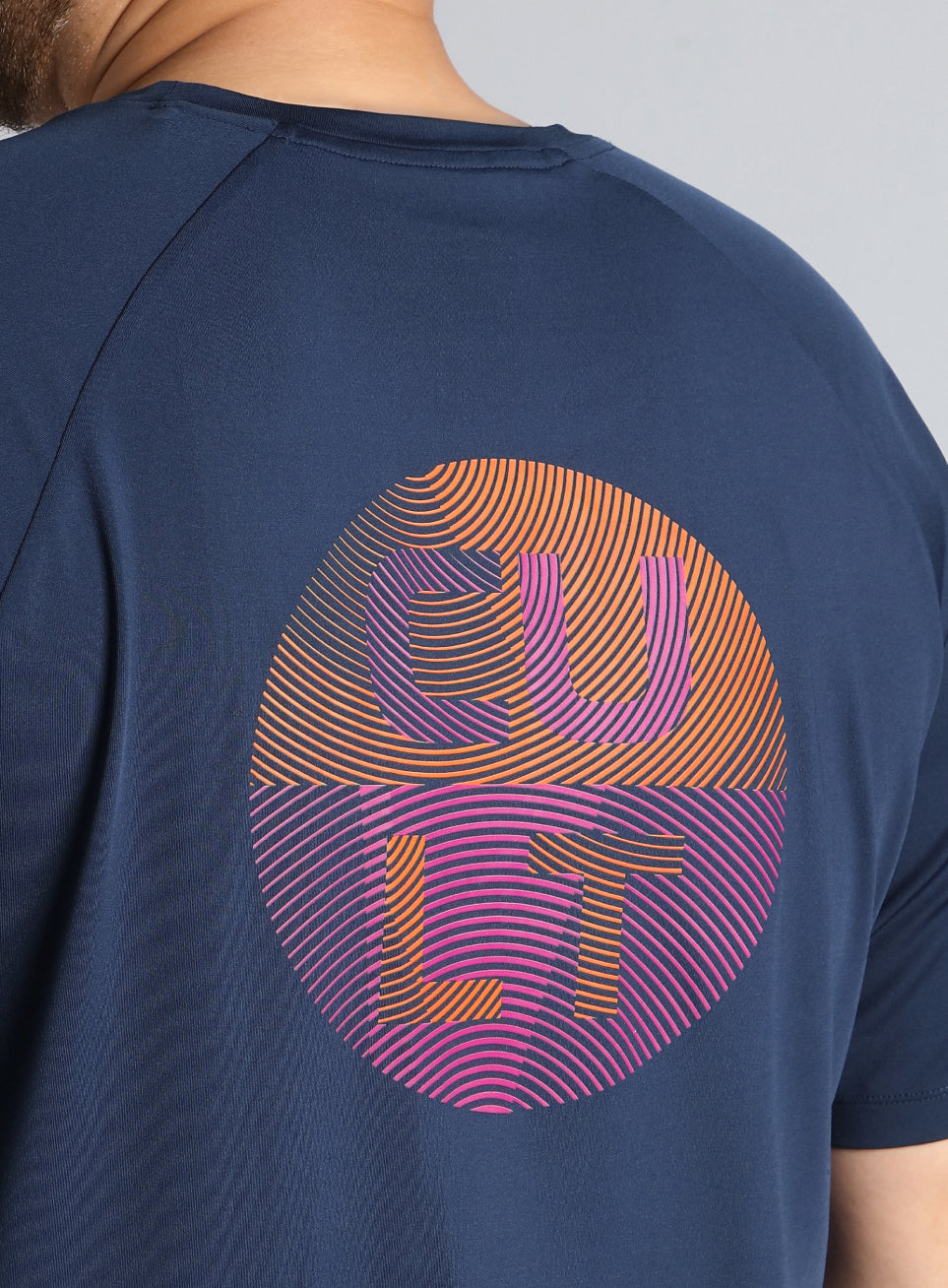 Men's Navy Ultimate Training Plus Size regular fit T-shirt