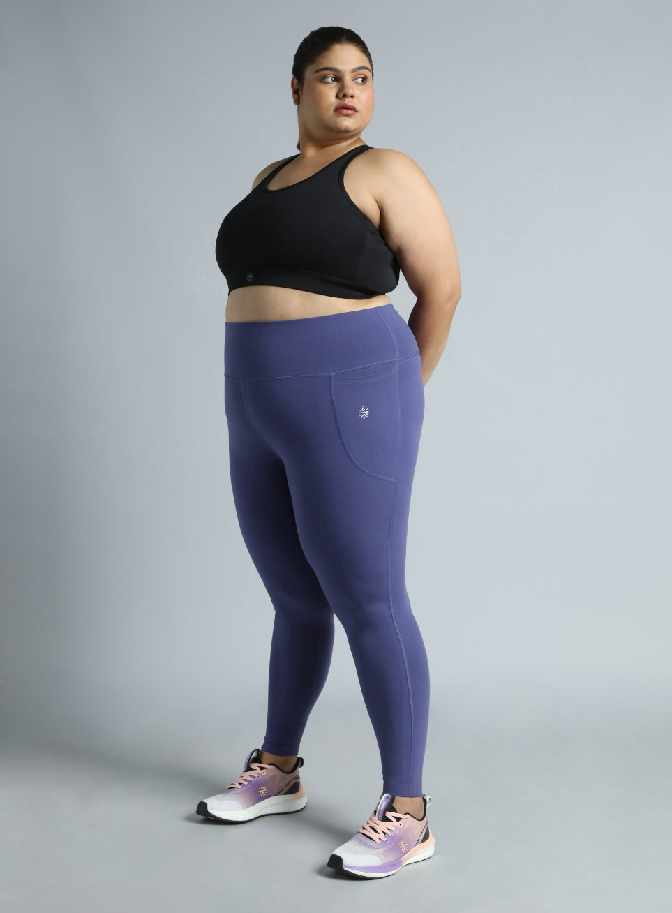 Women's Racer Back Hook Running High Support Plus Size Sports Bra