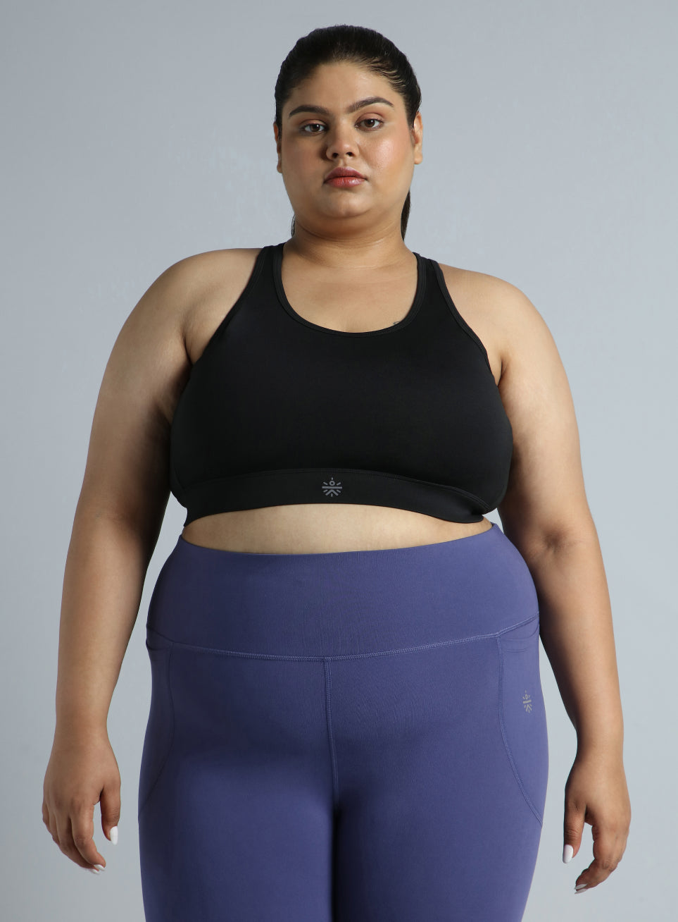 Women's Racer Back Hook Running High Support Plus Size Sports Bra