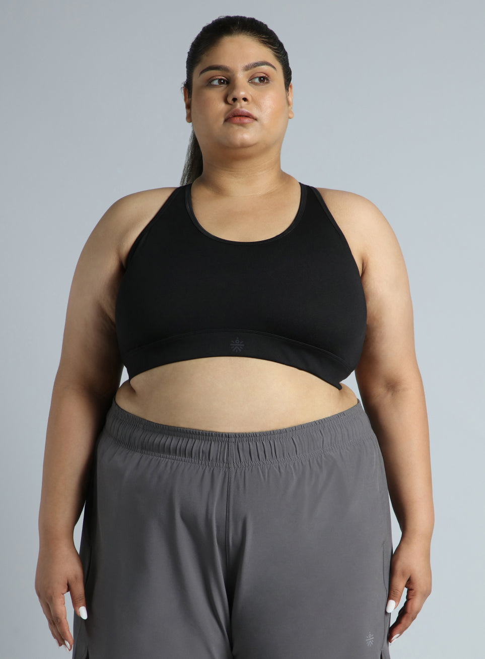 Women's Adjustable Strap Training High Support Plus Size Sports Bra