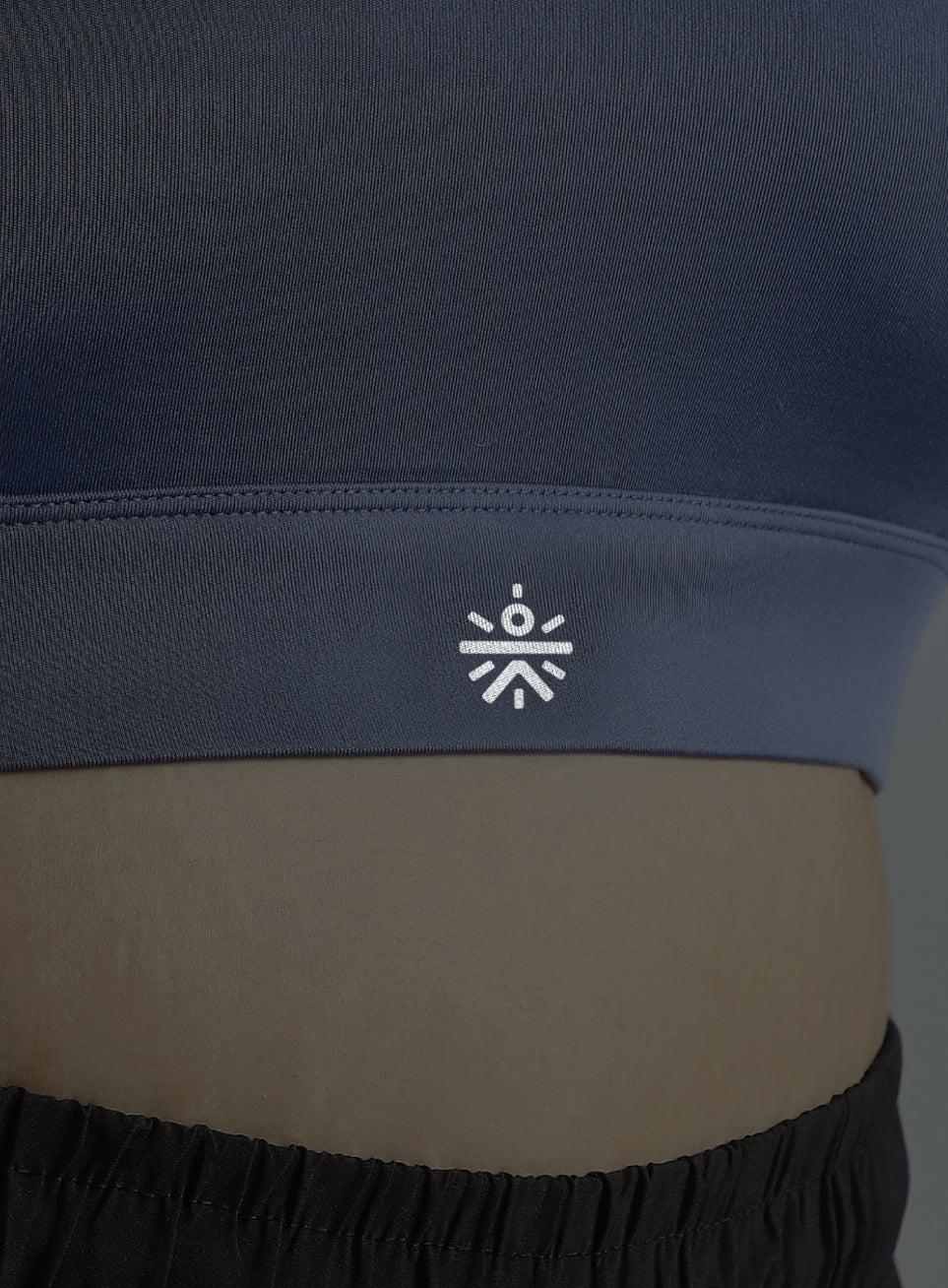 Women's Blue Cross Back Hook Training High Support Plus Size Sports Bra