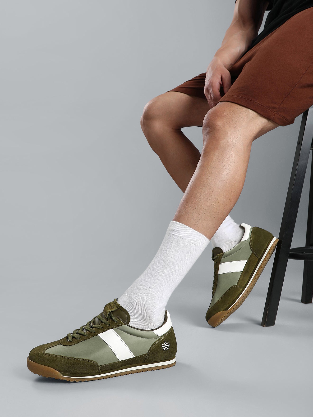 cult Men's UrbanEdge Sneakers - Sage Green/White