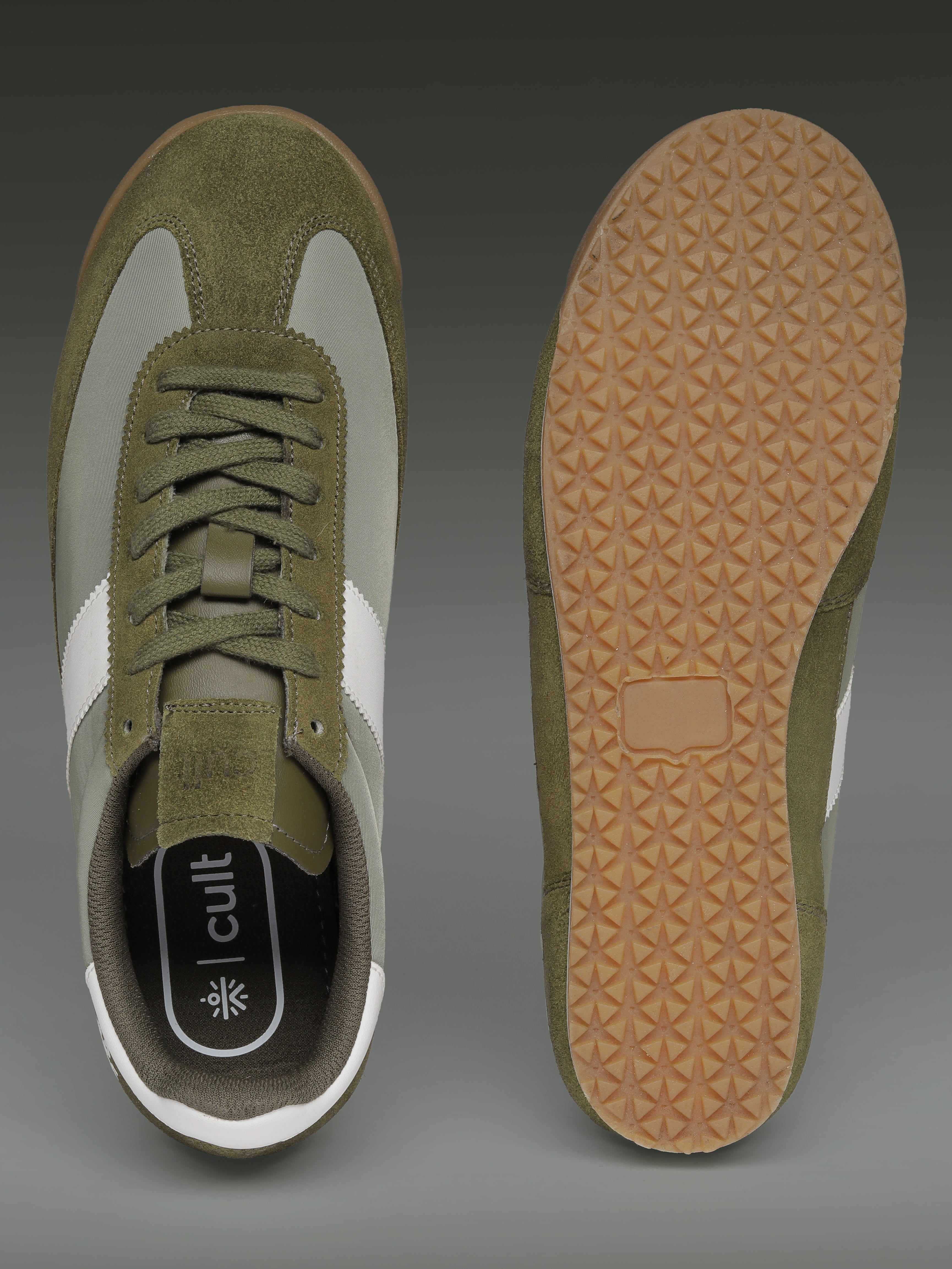 cult Men's UrbanEdge Sneakers - Sage Green/White