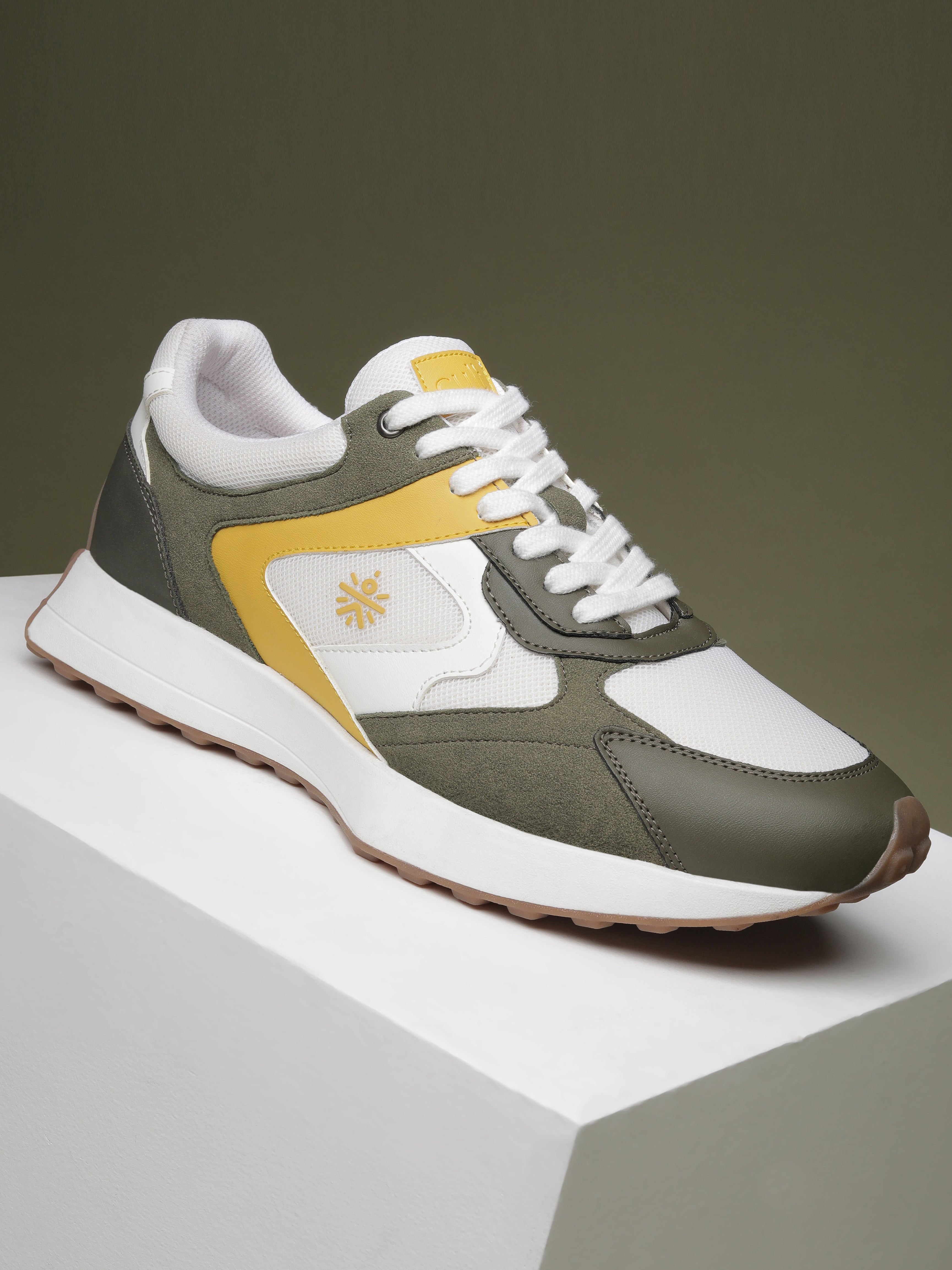 cult Men's EasyBreezy Sneakers - White/Olive