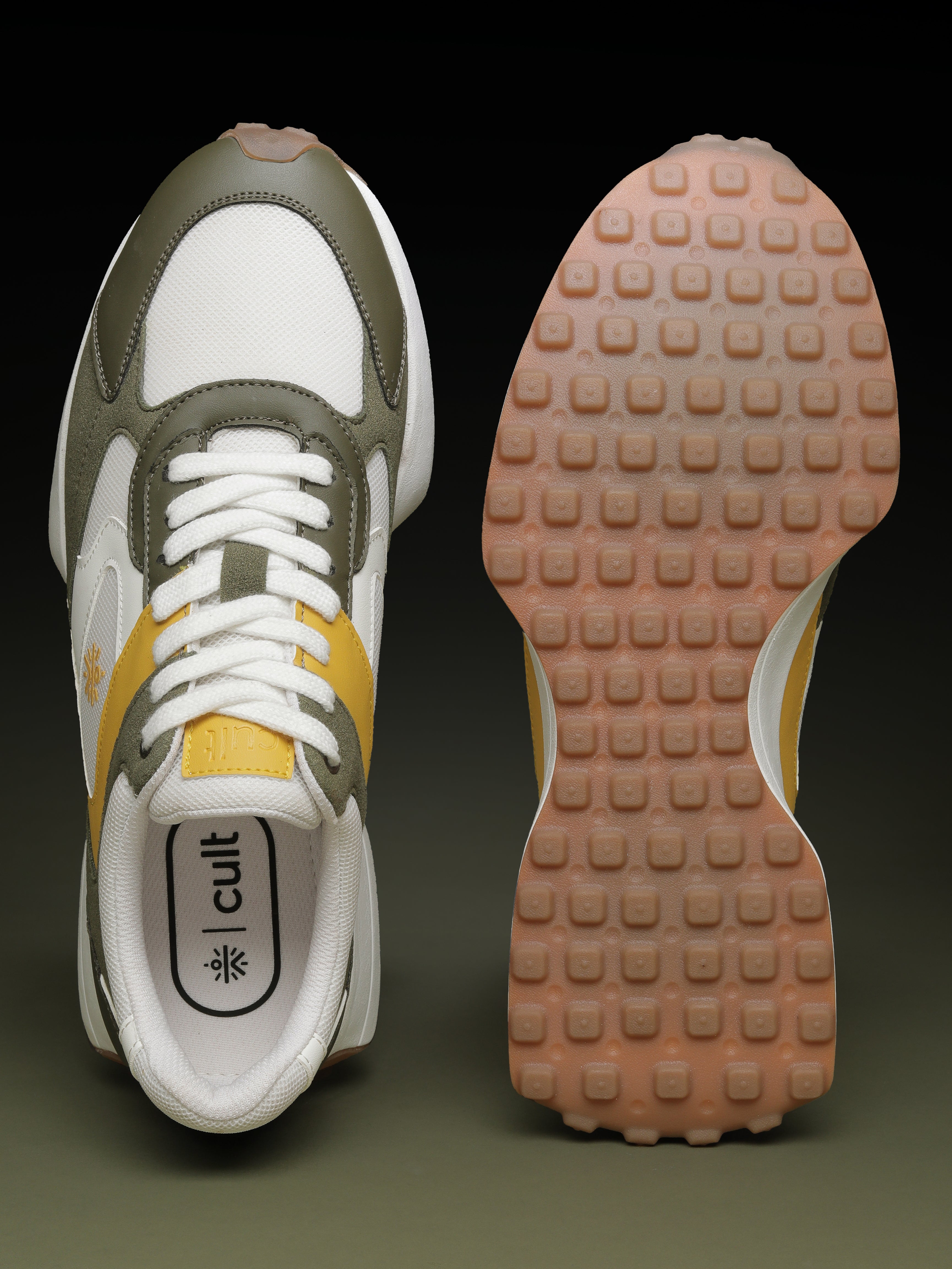 cult Men's EasyBreezy Sneakers - White/Olive