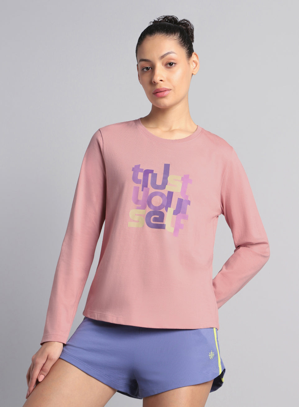 Women's Pink Trust Yourself Graphic T-shirt