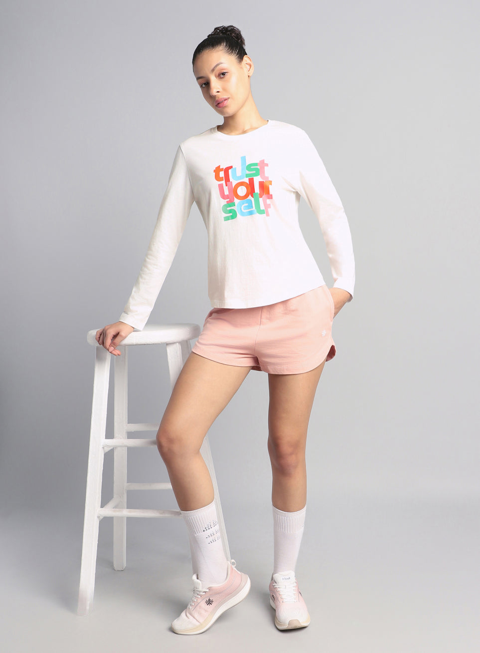 Women's Off White Trust Yourself Graphic T-shirt