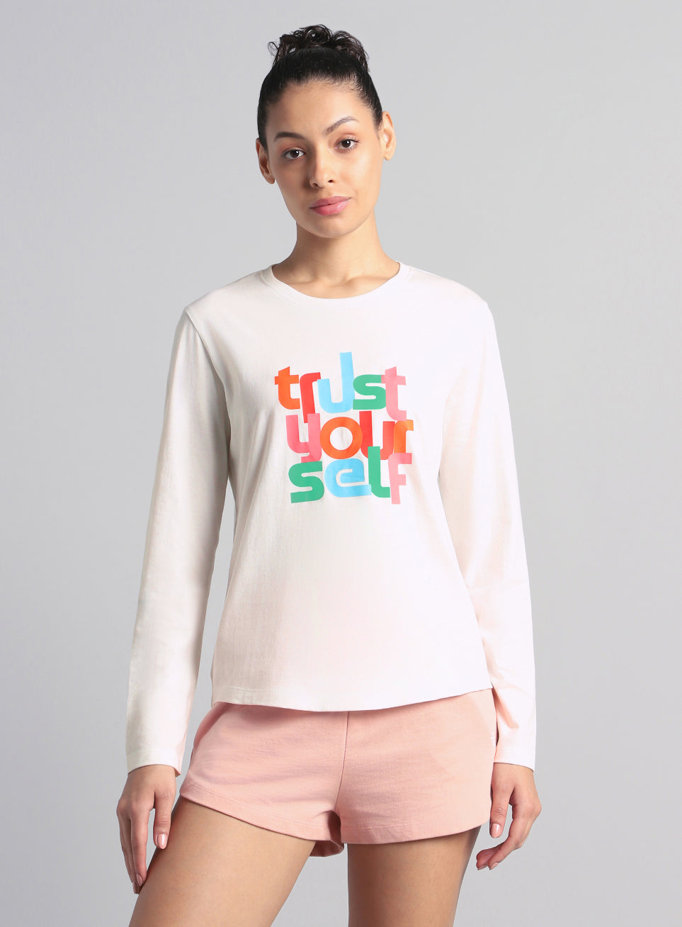 Women's Off White Trust Yourself Graphic T-shirt