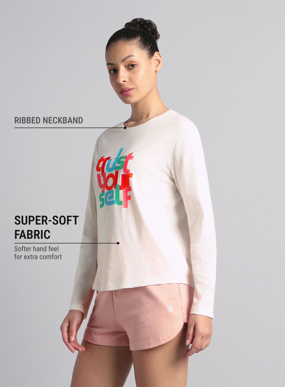 Women's Off White Trust Yourself Graphic T-shirt