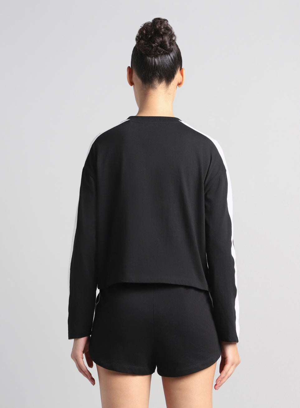 Women's Black Cult Sporty Full Sleeve T-shirt