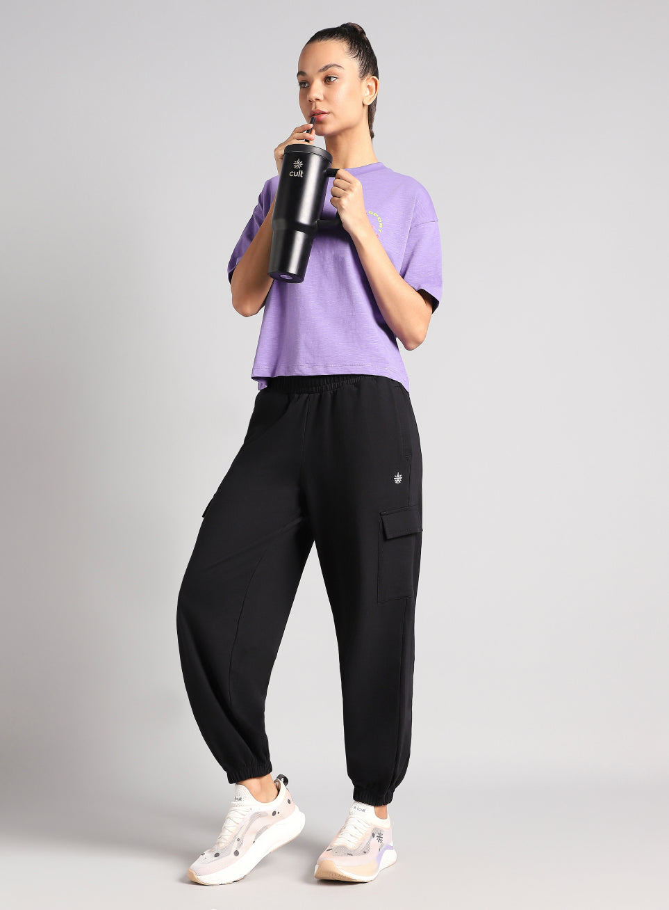 Women's Black Beyond Play Cargo Joggers