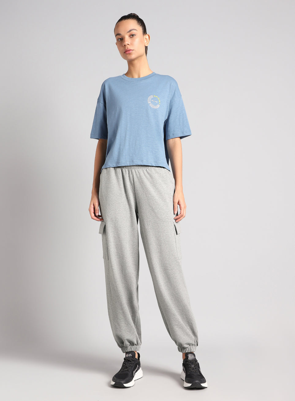 Women's Grey Beyond Play Cargo Joggers