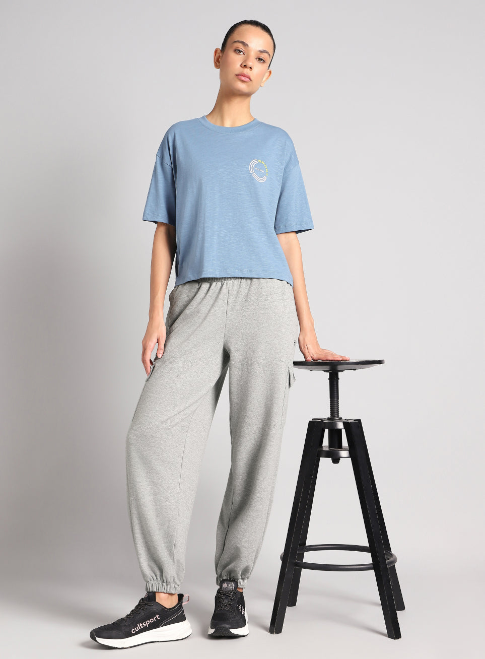 Women's Grey Beyond Play Cargo Joggers