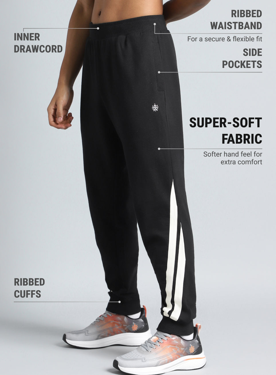 Men's Play On Black Joggers