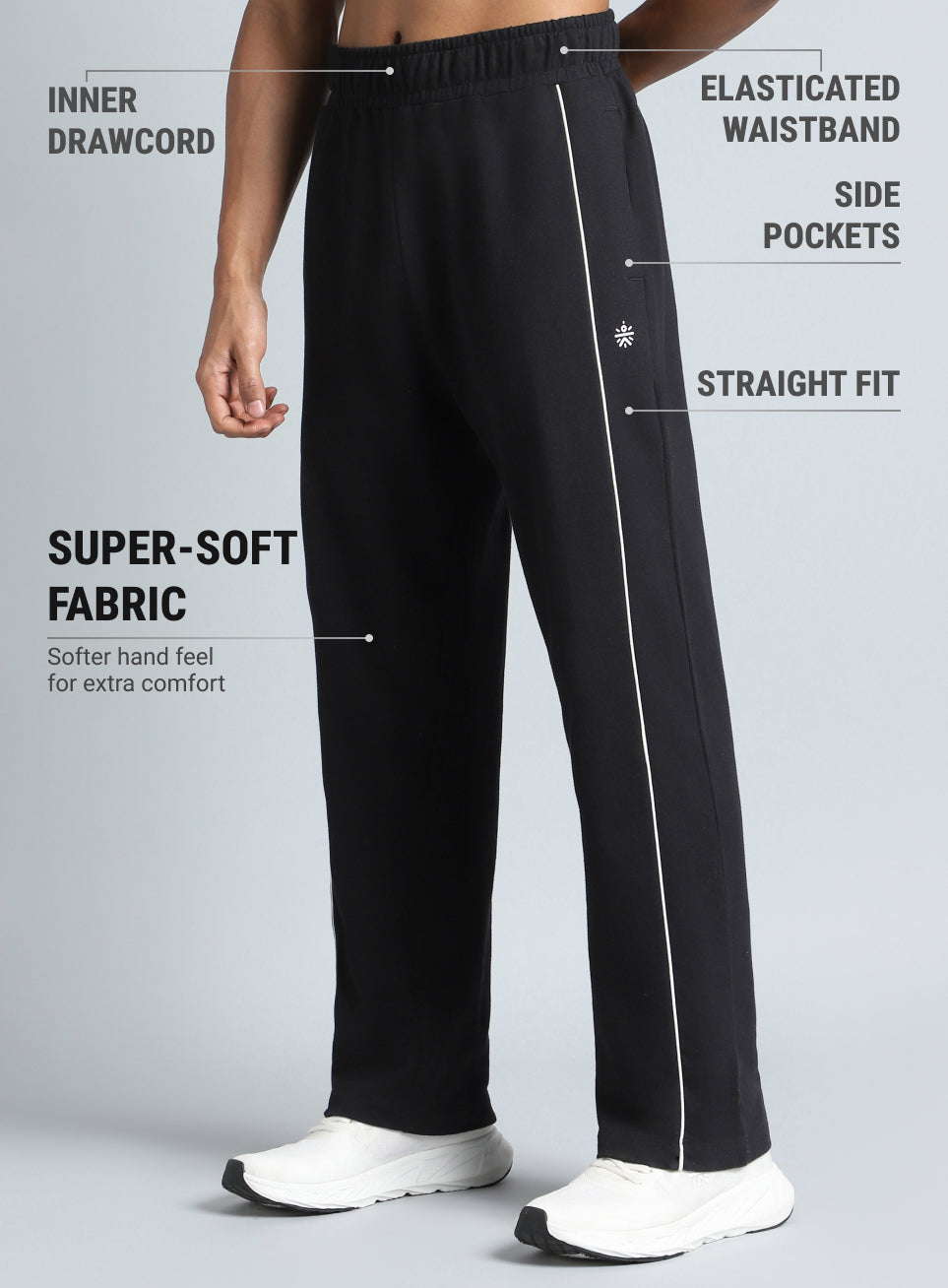Men's Black Beyond Play Trackpants