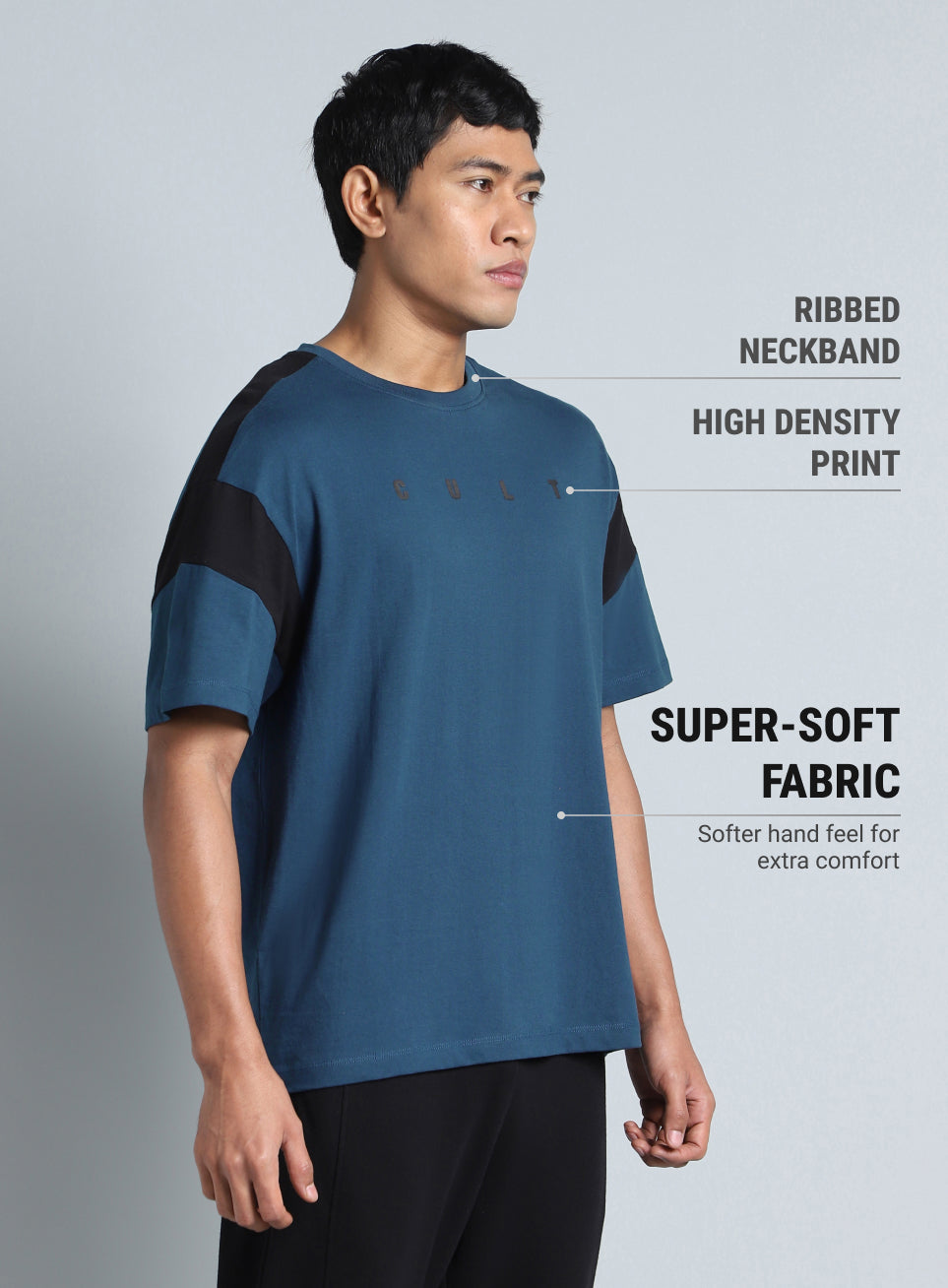 Men's Navy Cult Sporty Relaxed fit T-shirt