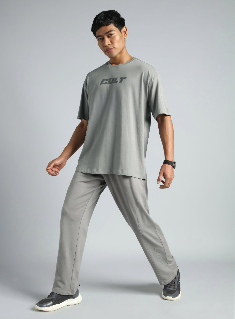 Men's Grey Cult Brand Carrier Relaxed fit T-shirt