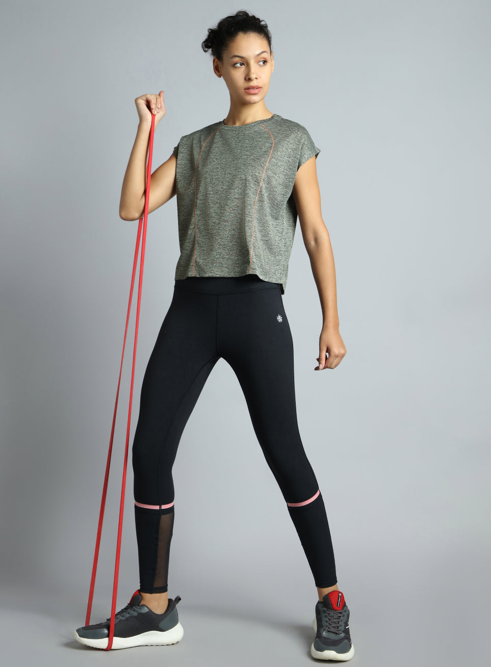 Women's Grey Train Day Performance Top