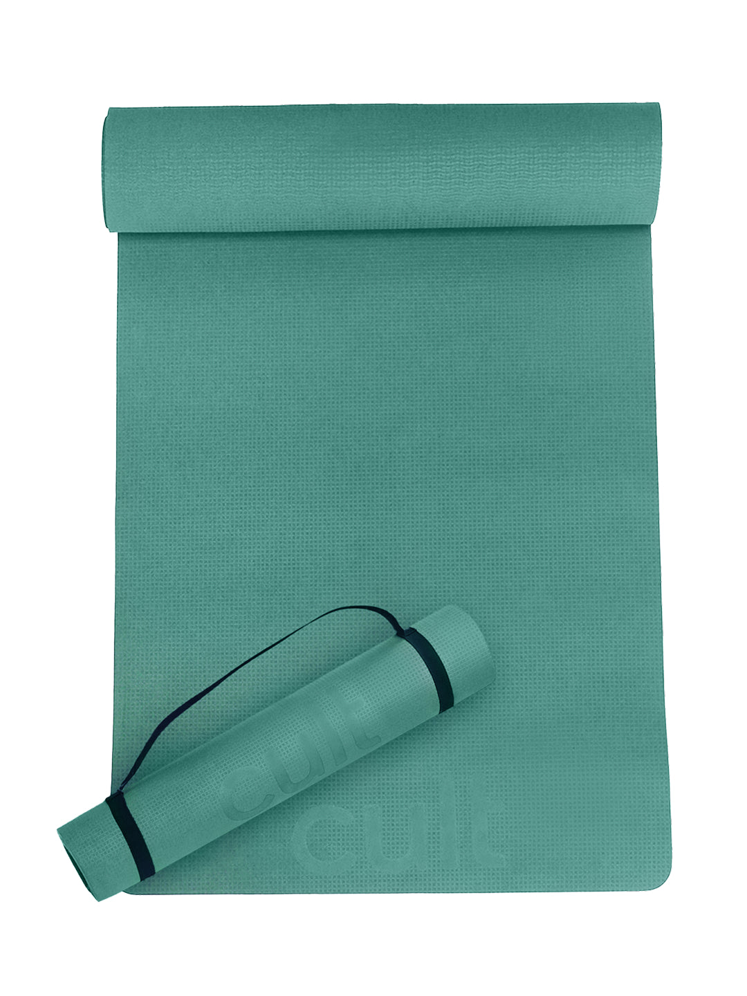 Cult Yoga Mat EVA 5mm with Carry Strap   Non-Slip, Cushioned, Sweat-Resistant, Eco-Friendly Workout Mat for Home Gym & Fitness   Sage Green