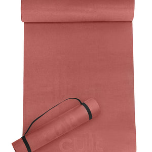 Cult Yoga Mat EVA 5mm with Carry Strap   Non-Slip, Cushioned, Sweat-Resistant, Eco-Friendly Workout Mat for Home Gym & Fitness   Brick