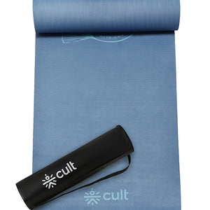 CULT TPE Yoga Mat 10mm Extra Thick with Carry Strap and Bag   Non-Toxic, Latex-Free, Anti-Slip, Tear-Resistant & Lightweight   Superior Cushioning for Joint Support, Meditation & Home Workouts- Teal