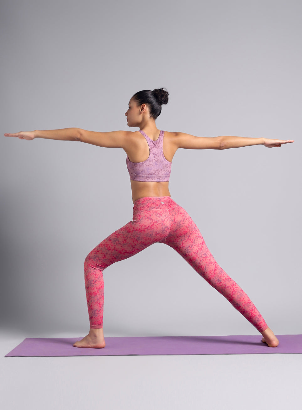 Women's Pink Yoga Reversible COMFlex Tights