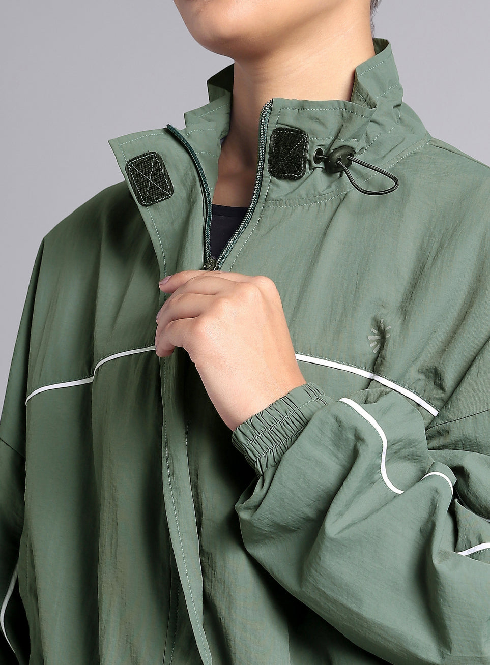 Women's Green Sporty Outrun Track Suit