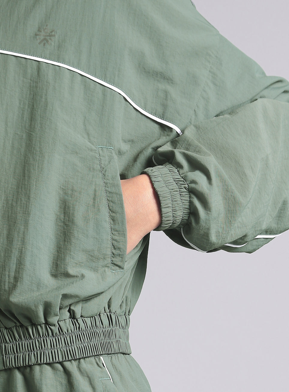 Women's Green Sporty Outrun Track Suit