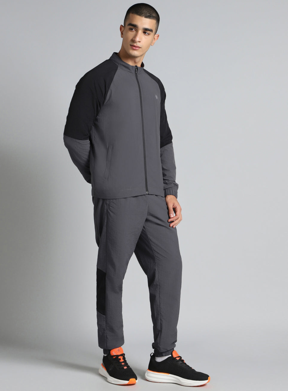 Men's Dark Grey Run Forward All Weather Track Suit