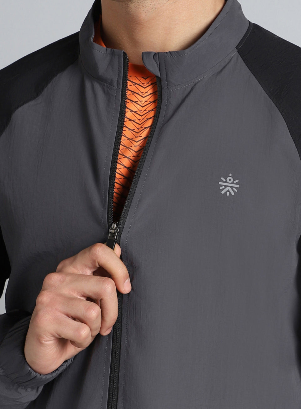 Men's Dark Grey Run Forward All Weather Track Suit