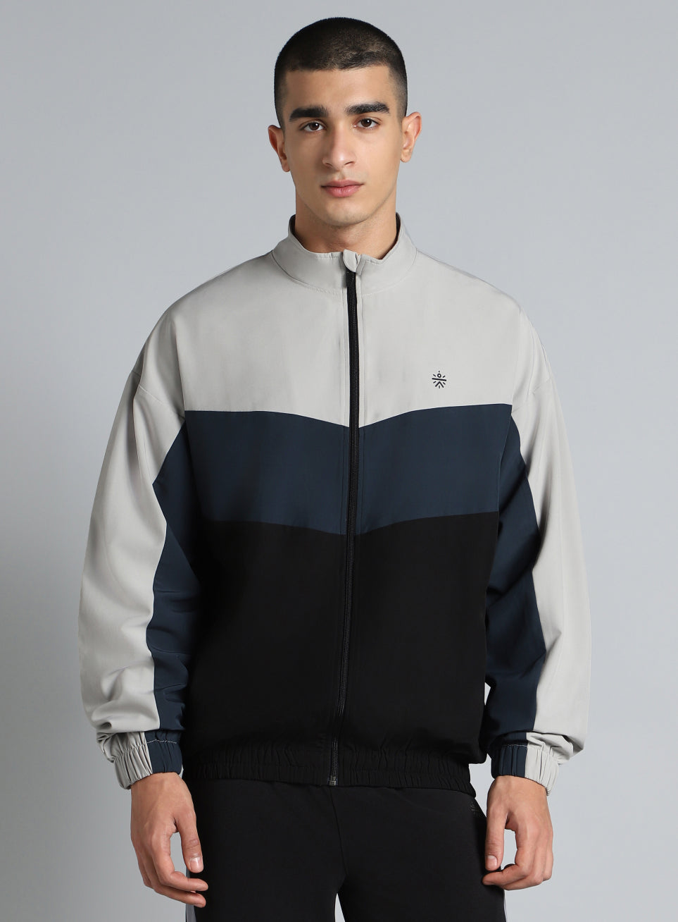 Men's Multicolour Training Relaxed Fit Layering Jacket