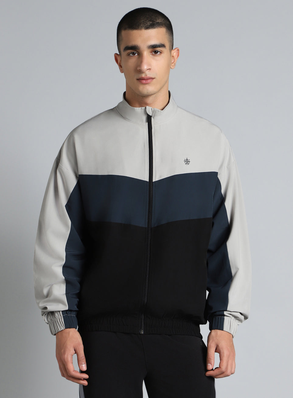 Men's Multicolour Training Relaxed Fit Layering Jacket