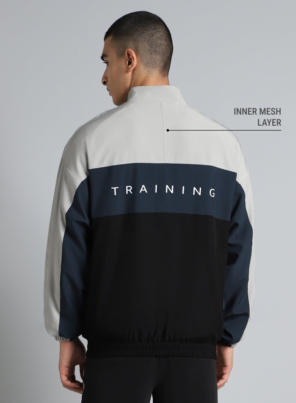 Men's Multicolour Training Relaxed Fit Layering Jacket