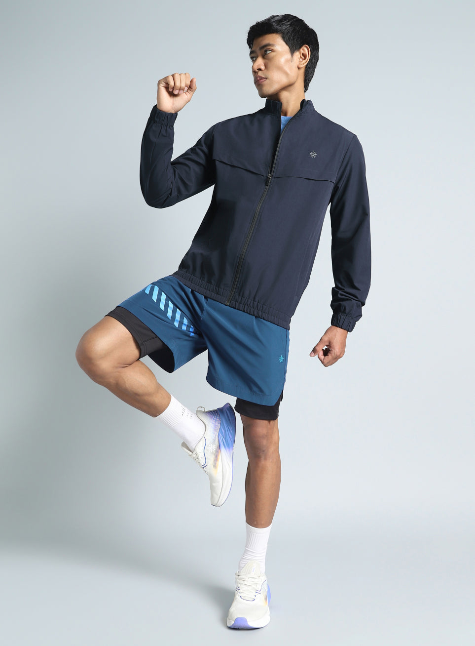 Men's Navy Train in Workout Jacket