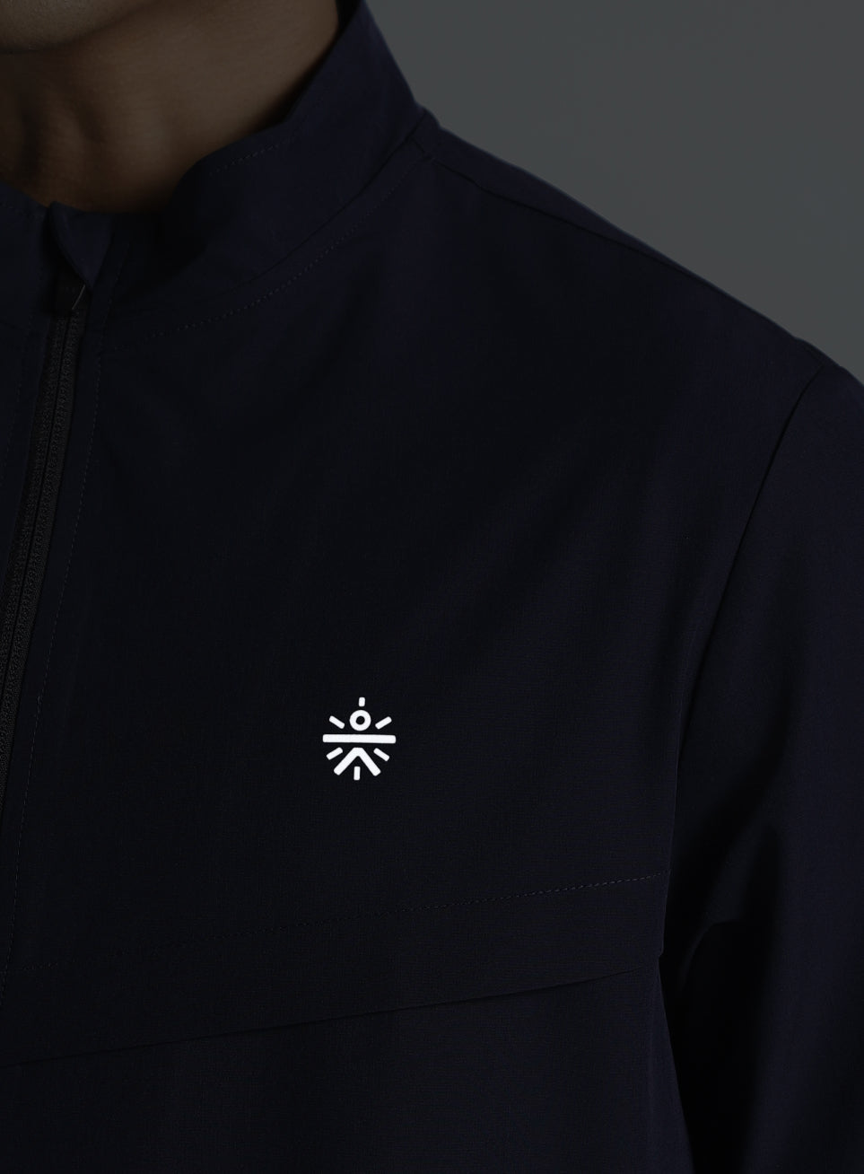 Men's Navy Train in Workout Jacket