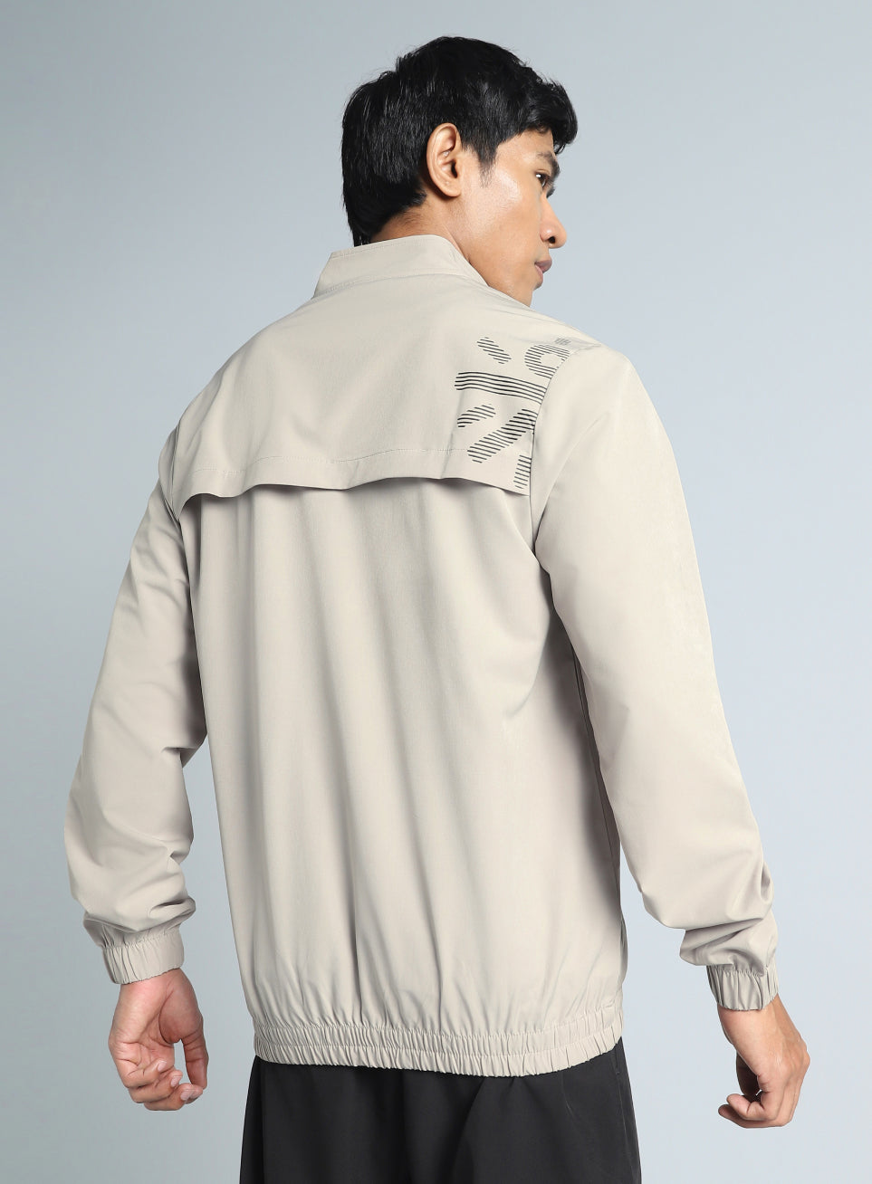 Men's Beige Train in Workout Jacket