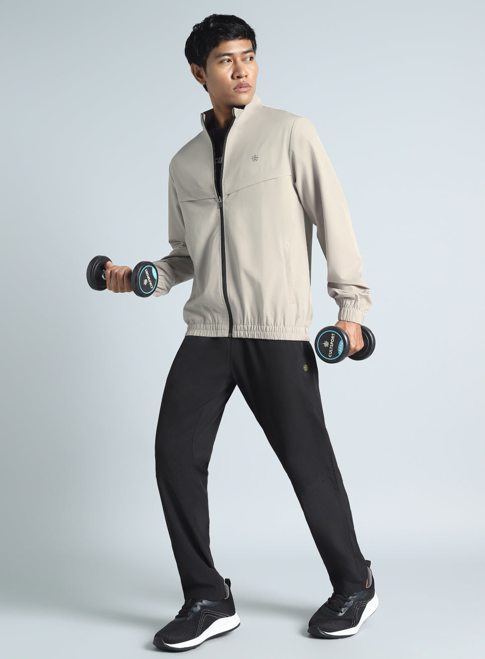 Men's Beige Train in Workout Jacket