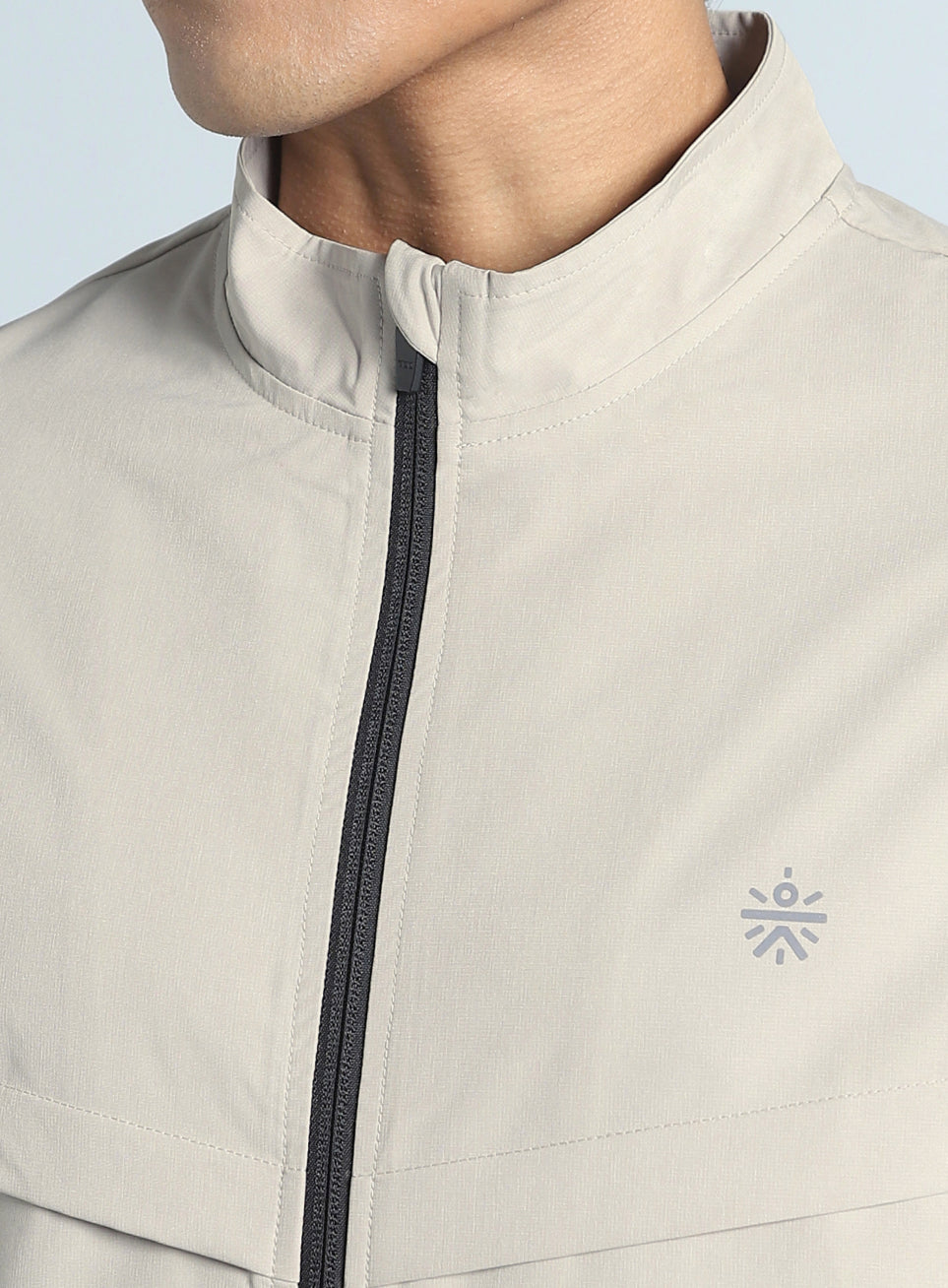 Men's Beige Train in Workout Jacket