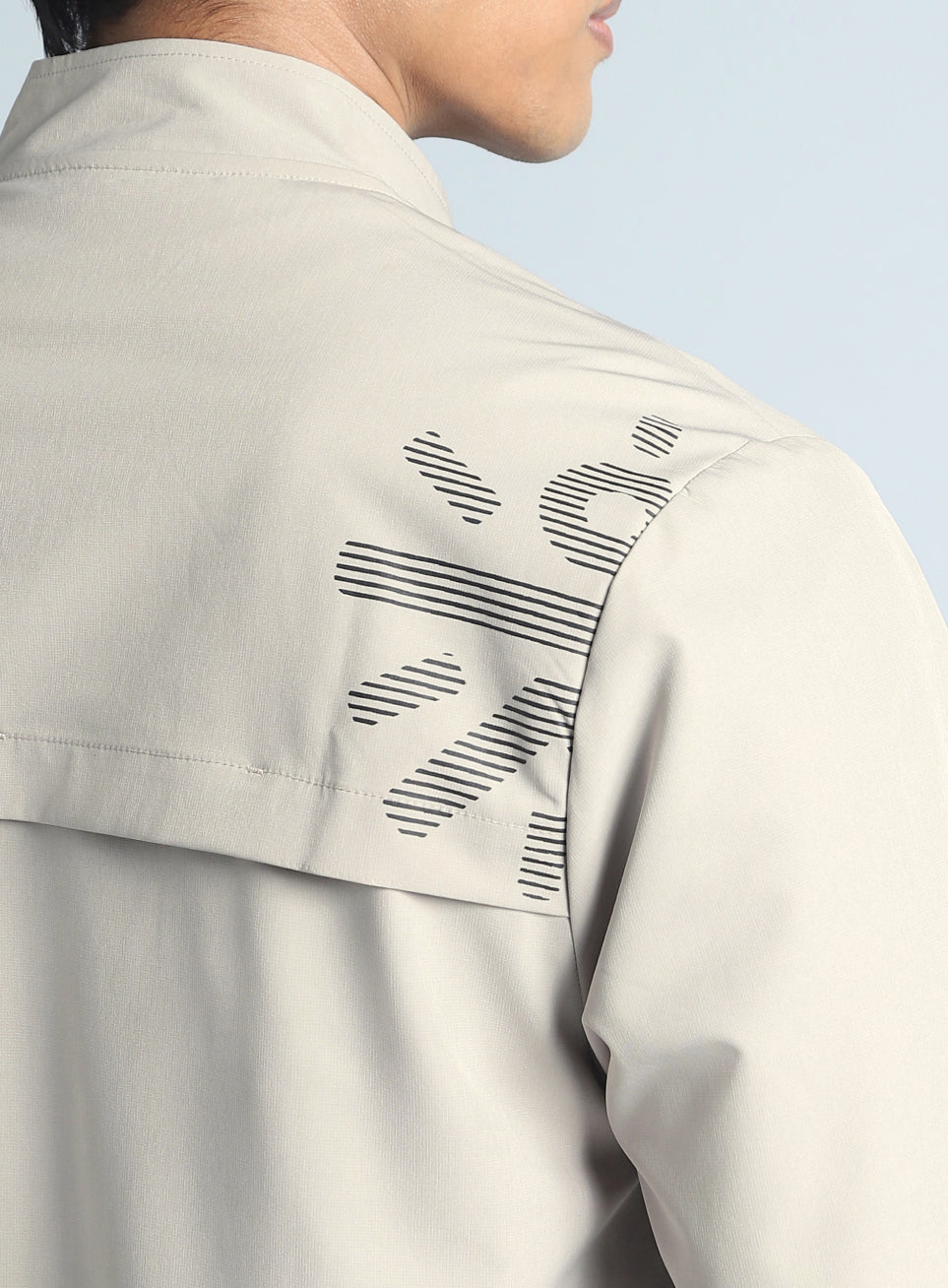 Men's Beige Train in Workout Jacket