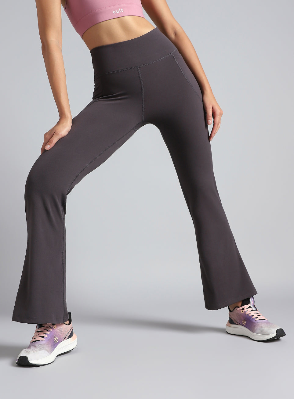 Women's COMFlex Dark Grey Performance Flare Pants