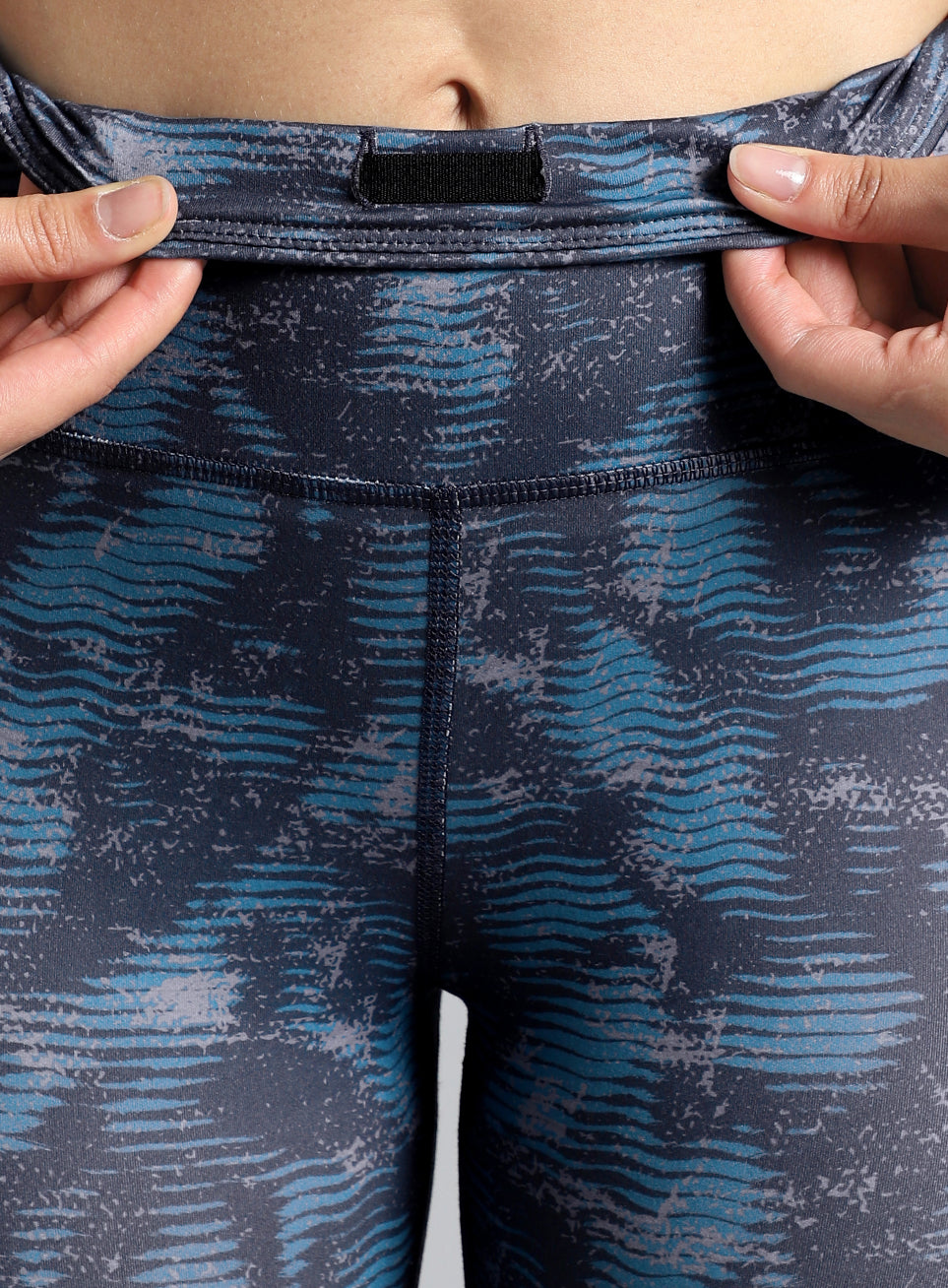 Women's Teal Printed Train All Day COMFlex Tights