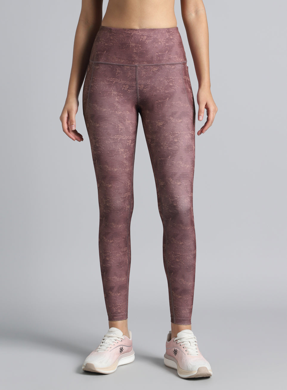 Women's Pink Printed Train All Day COMFlex Tights